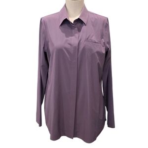 Athleta Lavender Button Down Shirt